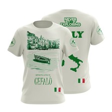 T-shirt Cefalù Italia grafica