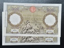 100 lire 23/08/1943 Aquila Romana BI L'Aquila *SUP* - Asta x 1 Banconota n. 0337