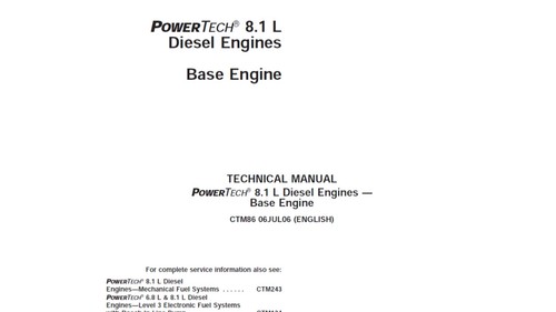 Manuale tecnico motore diesel