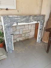 Cornice per camino in marmo grigio - Francia - primi '800