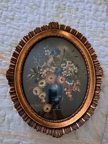 Dipinto floreale shabby chic - dipinto,