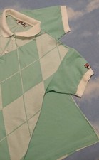 POLO T-SHIRT  vintage 80's  FILA era Borg TG. 48- S/M circa made in Italy RARE 