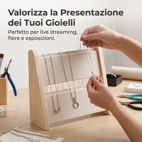Vassoio gioielli legno - in,