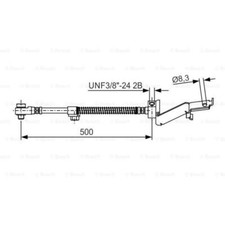 BOSCH Freno Tubo Anteriore