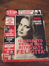 STOP SETTIMANALE N°1853 1984 MINA CARRA’ EROS RAMAZZOTTI G.FIASCHETTI VILLAGGIO