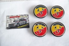 KIT 4 BORCHIE COPRIMOZZO A112 ABARTH LANCIA DELTA EVOLUZIONE COPPA RUOTA 55 mm