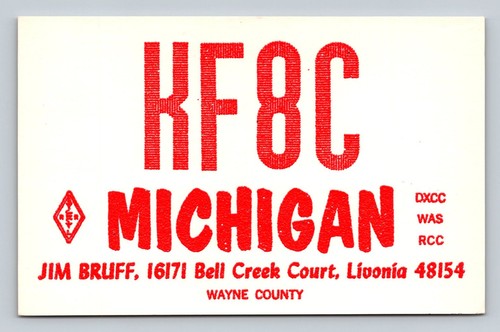 Ham radio qsl - qsl, michigan