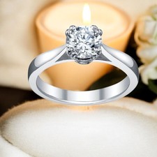 Anello solitario diamante