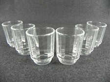 Bicchieri liquore set 6 pezzi Vetro Bar amaro Shot VINTAGE Bicchierini Piccoli