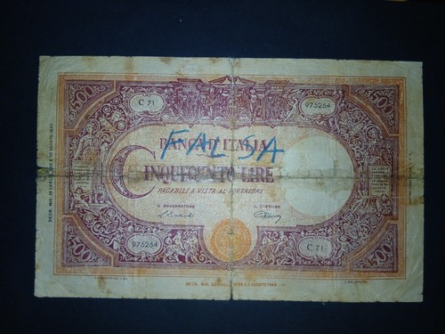 500 lire barbetti i - 500, b.i