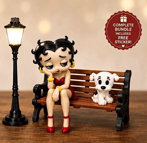 Set statuine betty boop park - set,