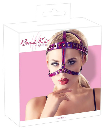 Harness testa bdsm viola - bdsm,