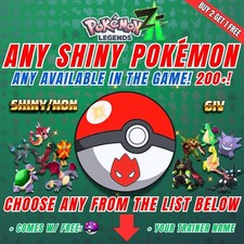 Scegli QUALSIASI POKEMON SHINY