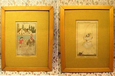 2 QUADRI STAMPE ANTICHE 1913