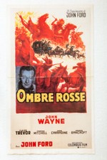 Ombre Rosse Riproduzione Locandina Manifesto Film John Ford Wayne Poster Cinema
