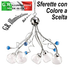 LAMPADARIO MODERNO CROMATO 5