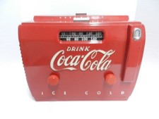 RADIO A VALVOLE ORIGINALE COCA COLA COOLER AM BACHELITE 1949 FUNZIONA BENISSIMO