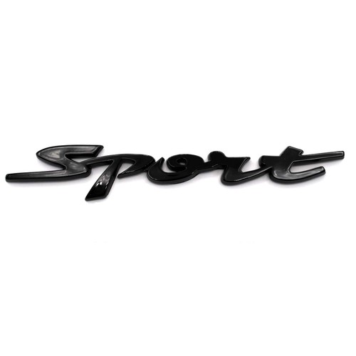 Sport scritta nero emblema - 3d,