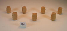 Lego 7 Stück Holz Fässer Höhe 2cm 50/60er Jh. #690