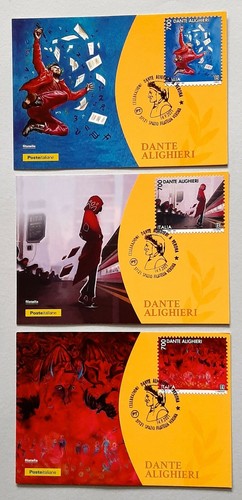 Dante alighieri cartoline - dante, 3