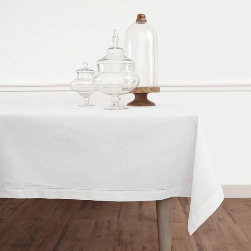 Tovaglia bianca cotone lino - , 58