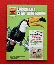 UCCELLI DEL MONDO  ALBUM FIGURINE PANINI  VUOTO + FIGURINE  "DA EDICOLA"  