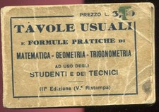TAVOLE USUALI - MATEMATICA
