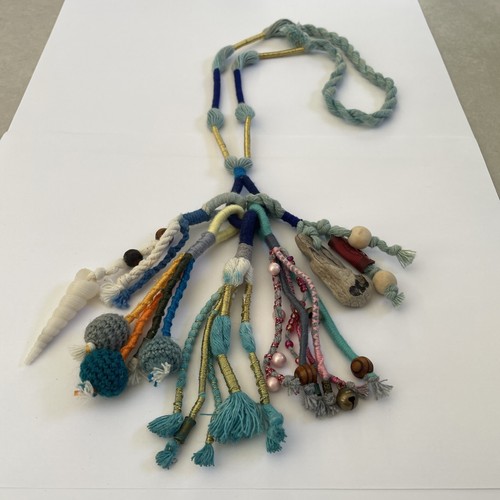 Collana fibra artigianale - in,