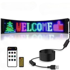 Insegna Luminosa Programmabile Pannello Occhi Led Auto Camion Flessibile 60cm