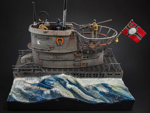 Diorama boat type vii c - 1/35,