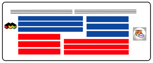 Decals bandes couleur esso - bandes,