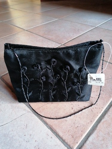 Pochette raso con rose - con,