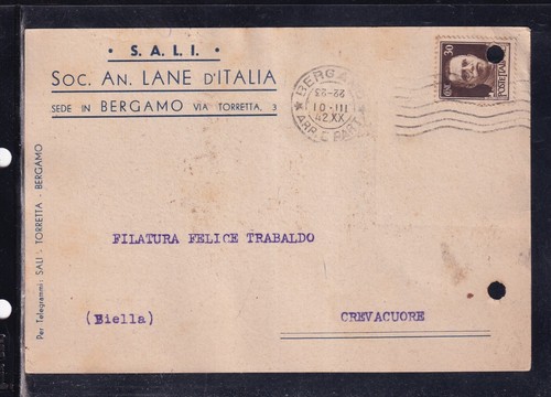 Cartolina commerciale bergamo - cartolina,