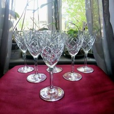 6 verres a vin en cristal