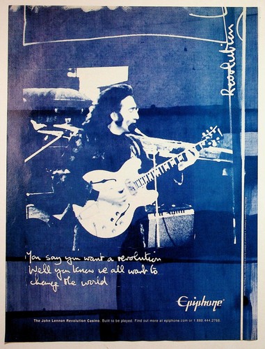 Stampa pubblicitaria chitarra