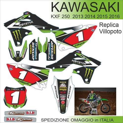 Adesivi per kawasaki - kxf, 250