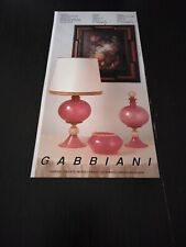 1992 MARINA GABBIANI RAVAGNAN LAMPADA OGGETTI VETRO VENEZIA VINTAGE AD PUB