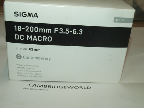 Sigma 200 6 3 dc - 18-200, mm