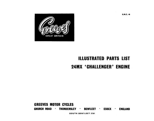 Libretto ricambi motore - (0607),