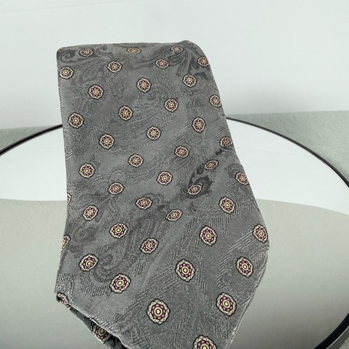 Cravatta uomo vintage grigia