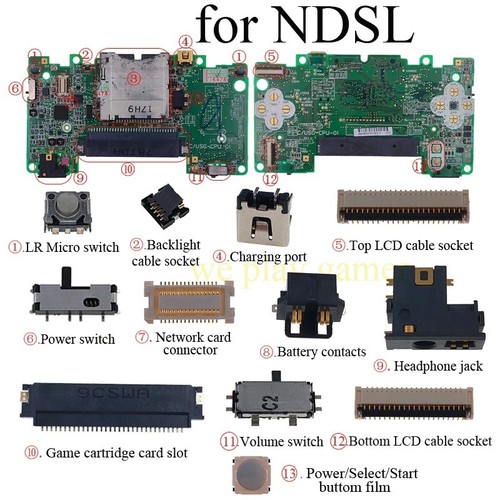Nintendo lite ndsl lcd flex - lcd,