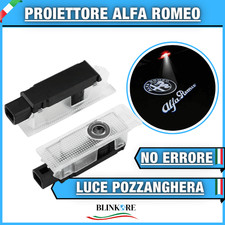 2 PROIETTORI SPORTELLO LOGO LUCI CORTESIA LED PORTIERA ALFA ROMEO GIULIA