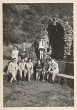 B1 - Foto Photo Fotografia Anni 60 - Gruppo Ricordo Grotta Madonna