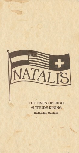 C1970 natali restaurant menu - natali's,