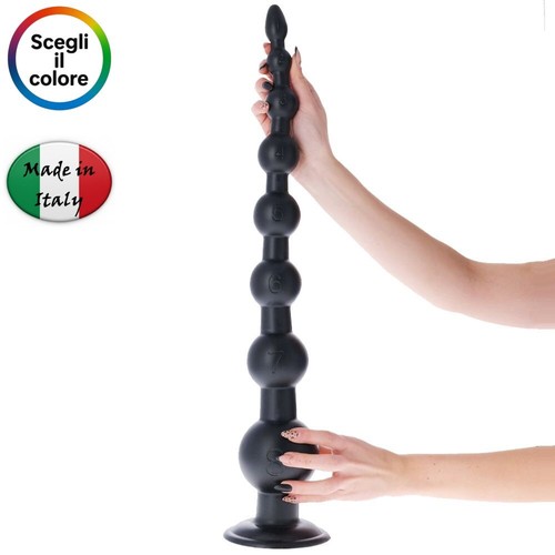Dildo con ventosa anale - dildo, lungo