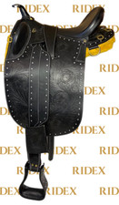 Sella in pelle Barco lavorata