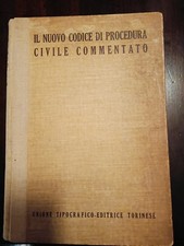 Il nuovo codice di procedura civile commentato -  I - Utet - 1943
