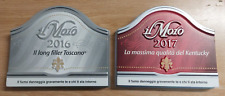 Vintage 2 Targhe in plastica Sigaro Toscano Il Moro anni 2016 e 2017 collezione