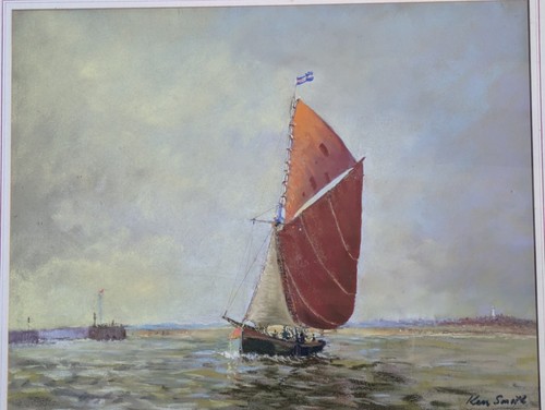 Original pastel drawing - , signed