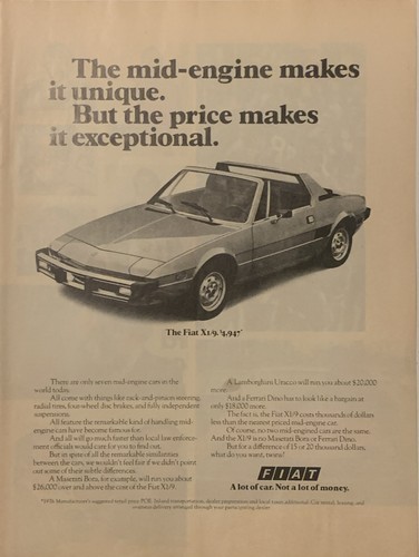 Fiat print 1976 - fiat, xi/9